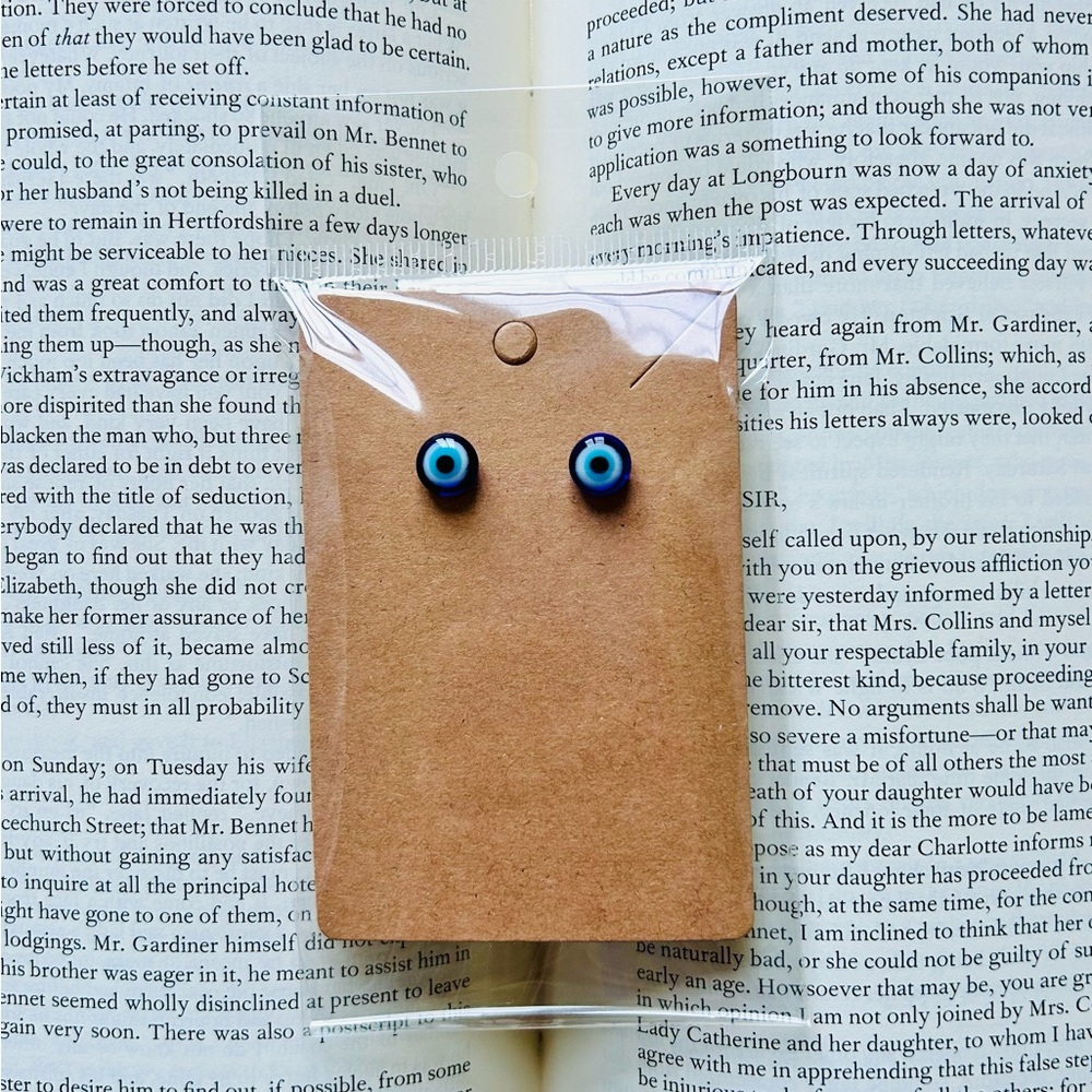 Evil eye earrings